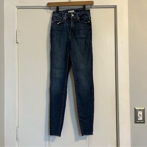 Good American skinny jeans blue women’s size 0/25 cotton stretch